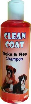 Clean coat Anti Flea & Tick Shampoo For Dog - 200 ml