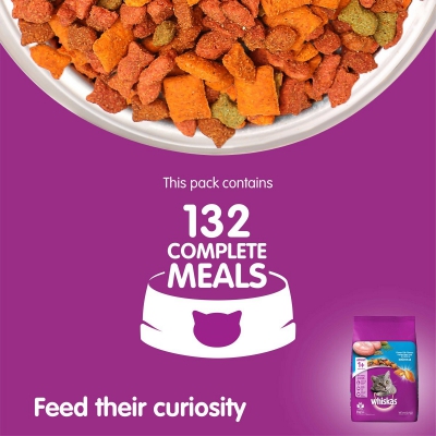Whiskas Adult (+1 Year) Dry Cat Food Food, Ocean Fish Flavour