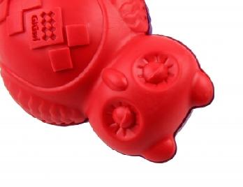 GiGwi Owl 'Push To Mute' Red/Purple, Medium