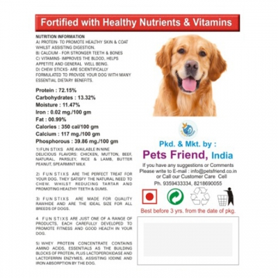 Ziggy's Fun Stixs Natural Flavour 100 Gm