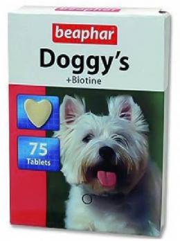 Beaphar Doggy's Biotine Tablets, Dog Supplement, 75 Tablets